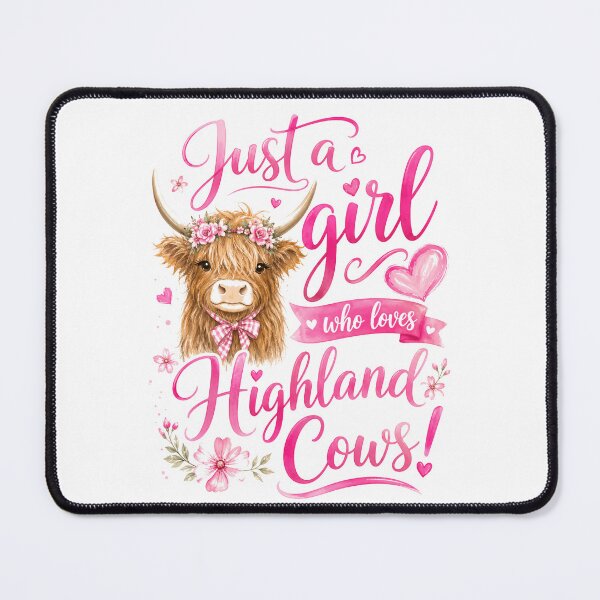 Item preview, Just A Girl Who Loves Highland Cows! Women Cattle Lover Farm Animal Gift designed and sold by JonesFlora2025.