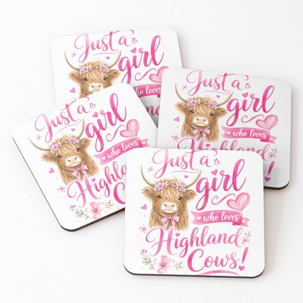 Item preview, Just A Girl Who Loves Highland Cows! Women Cattle Lover Farm Animal Gift designed and sold by JonesFlora2025.