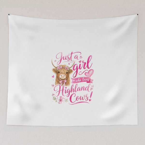 Item preview, Just A Girl Who Loves Highland Cows! Women Cattle Lover Farm Animal Gift designed and sold by JonesFlora2025.
