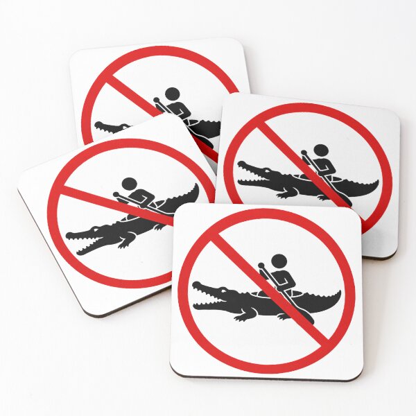 Item preview, Funny No Crocodile Kayaking Sign designed and sold by MonkiFlipp.