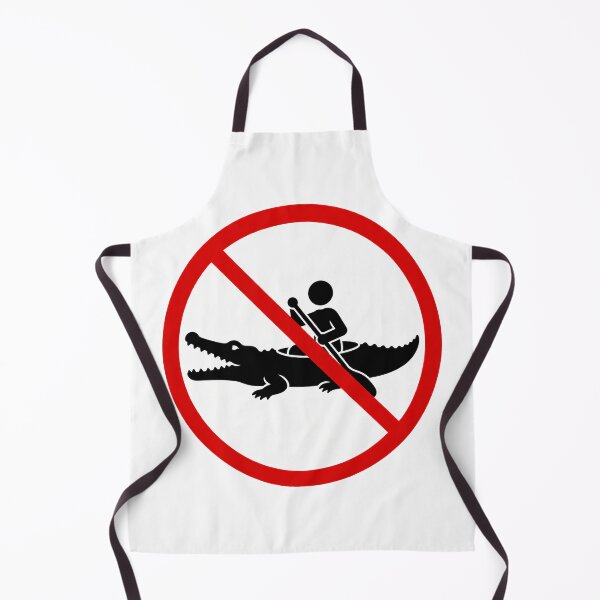 Item preview, Funny No Crocodile Kayaking Sign designed and sold by MonkiFlipp.