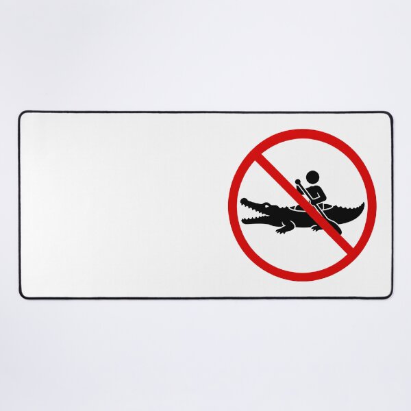 Item preview, Funny No Crocodile Kayaking Sign designed and sold by MonkiFlipp.