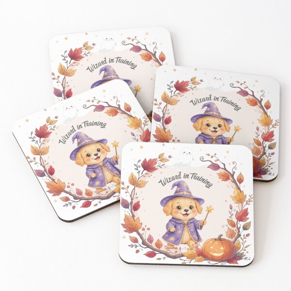 Item preview, Wizard in Training | Cute Halloween Puppy Watercolor | Preschool Halloween Costume | Spooky & Sweet designed and sold by Wintorque.
