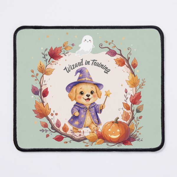 Item preview, Wizard in Training | Cute Halloween Puppy Watercolor | Preschool Halloween Costume | Spooky & Sweet designed and sold by Wintorque.