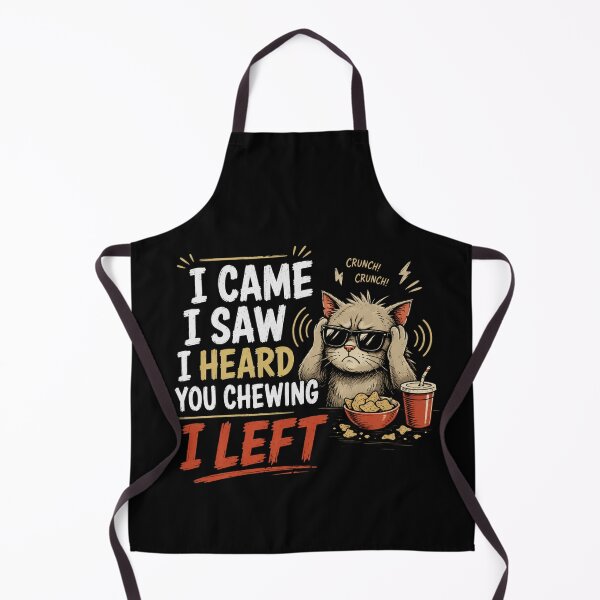 Item preview, I Came I Saw I Heard You Chewing I Left Funny Cat Meme T-Shirt – Introvert Humor Design designed and sold by Artimax-Studio.