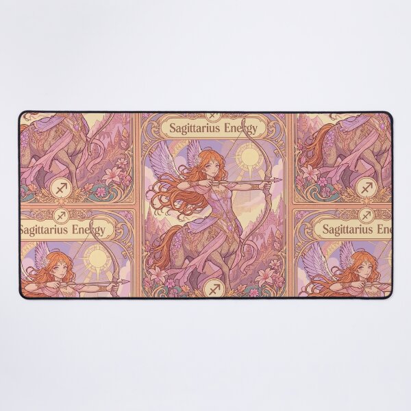 Item preview, Sagittarius Energy Art Nouveau Anime Centaur Archer – Mystical Zodiac Fantasy Illustration designed and sold by RSDigitalPrintDesign.