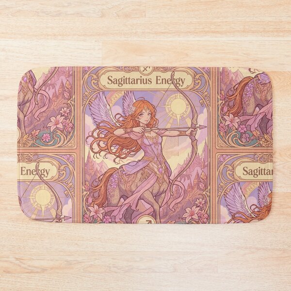 Item preview, Sagittarius Energy Art Nouveau Anime Centaur Archer – Mystical Zodiac Fantasy Illustration designed and sold by RSDigitalPrintDesign.