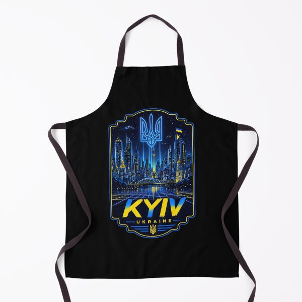 Item preview, Neon Cyberpunk Kyiv Ukraine Skyline designed and sold by ML-Media.