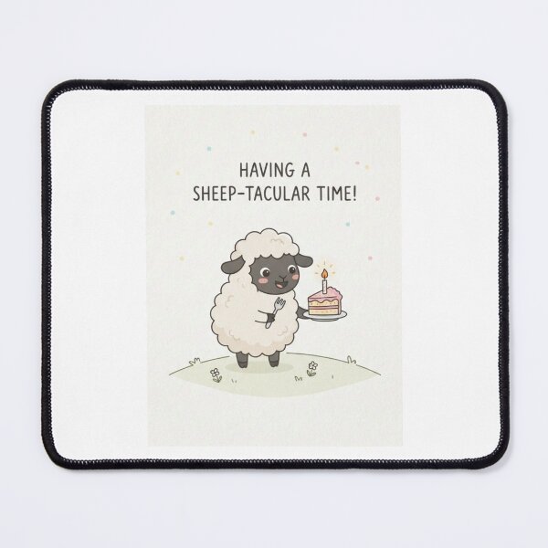 Item preview, Sheep Birthday cute kawaii meme gift balloons memes designed and sold by CheeseBlueprint.