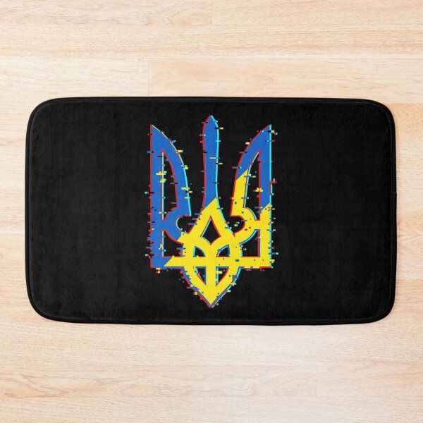 Item preview, Ukrainian Tryzub Glitch Emblem designed and sold by ML-Media.
