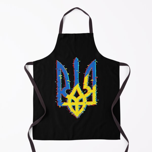 Item preview, Ukrainian Tryzub Glitch Emblem designed and sold by ML-Media.