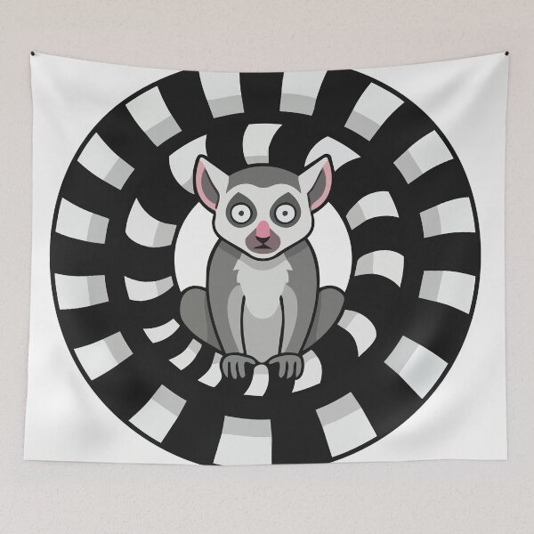Item preview, Personal Space Ring Tailed Lemur Introvert Meme Art designed and sold by Arc2020.