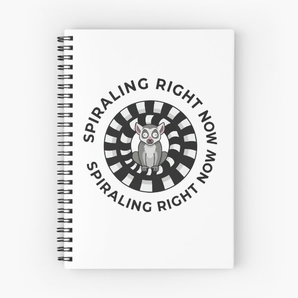 Item preview, Spiraling Right Now Funny Ring Tailed Lemur Meme designed and sold by Arc2020.