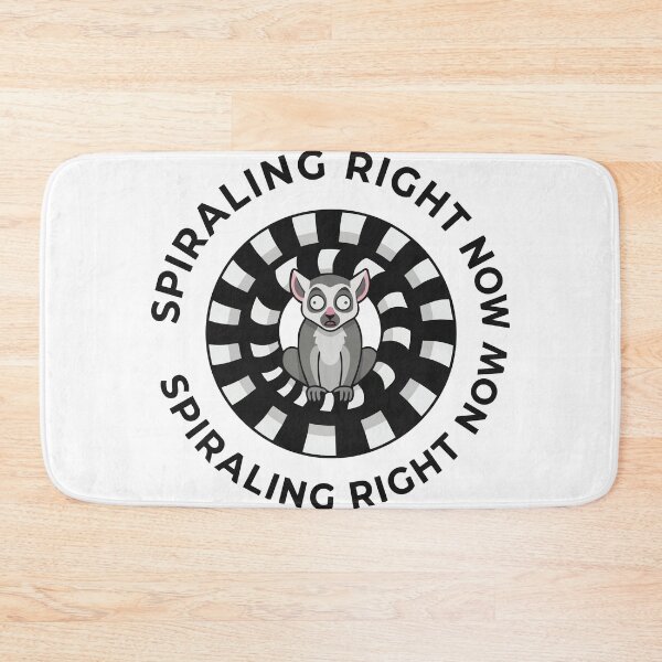 Item preview, Spiraling Right Now Funny Ring Tailed Lemur Meme designed and sold by Arc2020.
