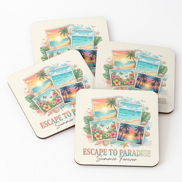 Item preview, Escape To Paradise Summer Forever Tropical Postage Stamp designed and sold by PACS0011.
