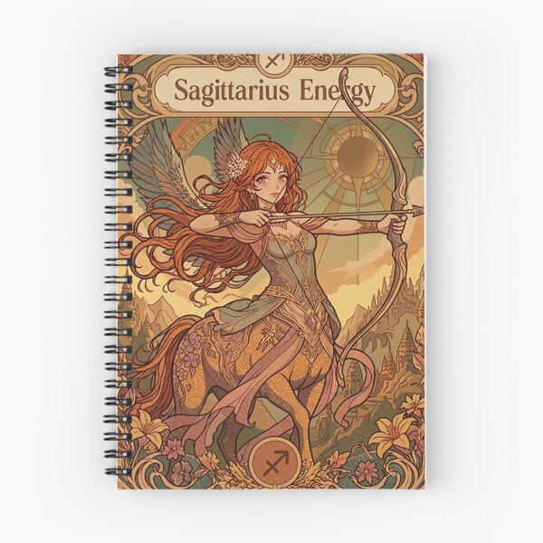 Item preview, Sagittarius Energy Art Nouveau Anime Centaur Archer – Mystical Zodiac Fantasy Illustration designed and sold by RSDigitalPrintDesign.