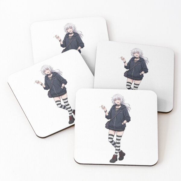 Item preview, Goth Anime Girl Streetwear Aesthetic | White Hair Kawaii Goth Manga Art designed and sold by Bhaskar Digital Art.