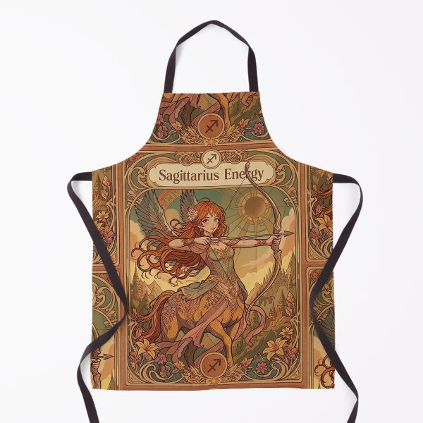 Item preview, Sagittarius Energy Art Nouveau Anime Centaur Archer – Mystical Zodiac Fantasy Illustration designed and sold by RSDigitalPrintDesign.