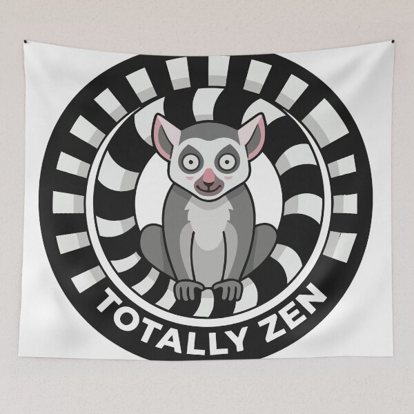 Item preview, Totally Zen Ring Tailed Lemur Sarcastic Yoga Meme designed and sold by Arc2020.