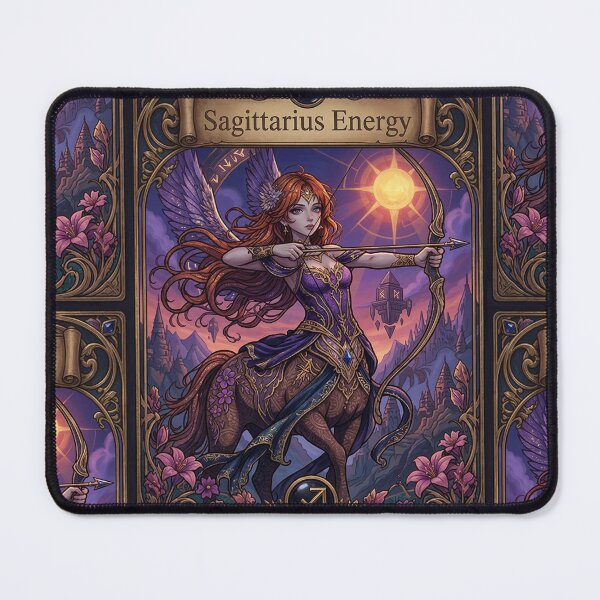 Item preview, Sagittarius Energy Art Nouveau Anime Centaur Archer – Mystical Zodiac Fantasy Illustration designed and sold by RSDigitalPrintDesign.