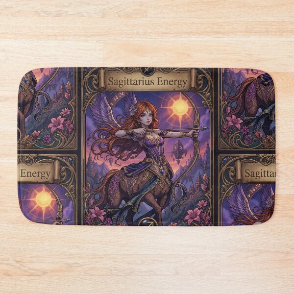 Item preview, Sagittarius Energy Art Nouveau Anime Centaur Archer – Mystical Zodiac Fantasy Illustration designed and sold by RSDigitalPrintDesign.