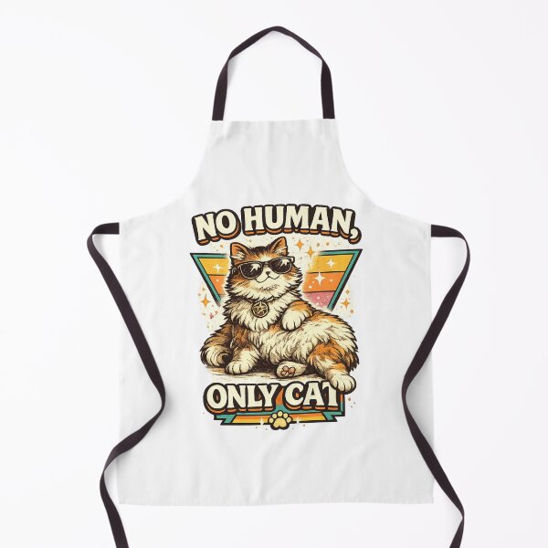 Item preview, No Human Only Cat Retro Funny Cat Lover Vintage Sunglasses Kitty Design designed and sold by MartBook.