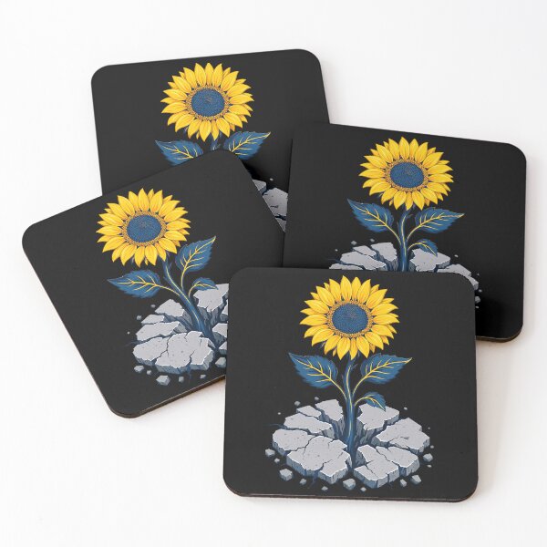 Item preview, Resilient Sunflower Growing Through Concrete designed and sold by ML-Media.