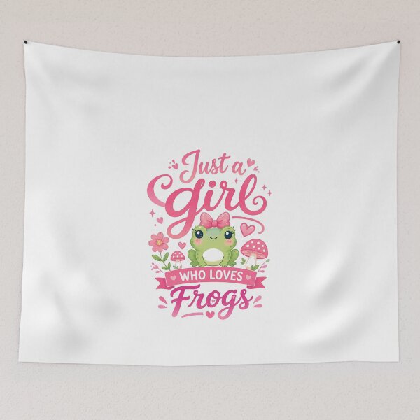Item preview, Just A Girl Who Loves Frogs Amphibian Animal Lover Girls designed and sold by JonesFlora2025.