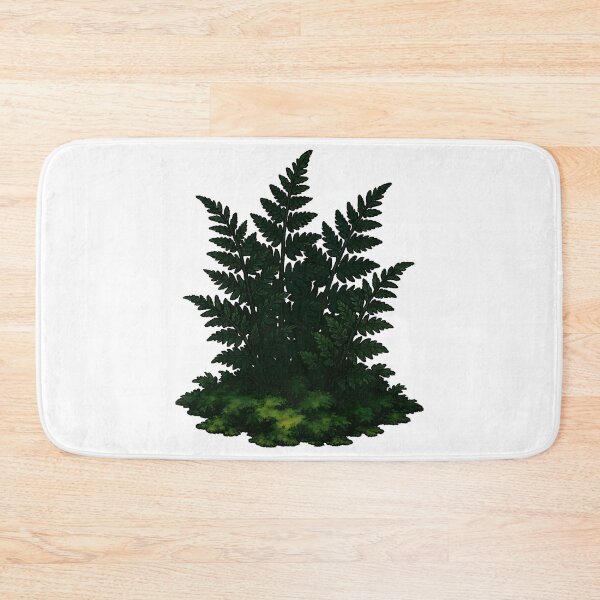 Item preview, Ancient Fern Grotto Dark Green Anime Botanical Sticker designed and sold by Dhenin Studio.