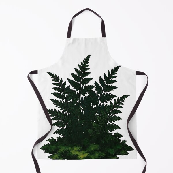 Item preview, Ancient Fern Grotto Dark Green Anime Botanical Sticker designed and sold by Dhenin Studio.