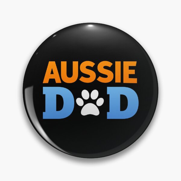 Item preview, Vintage Australian Dad Paw Print Aussie Shepherd Gift Design designed and sold by GiaoCalonas.