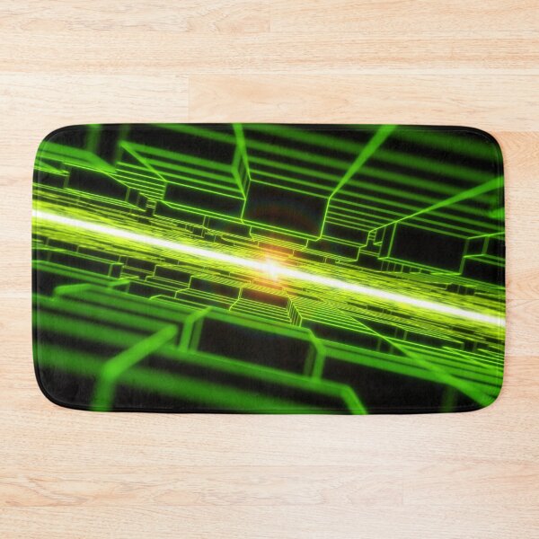Item preview, Green Horizontal Parallel Blocks Swinging R2 designed and sold by Electric Shock!! Design.