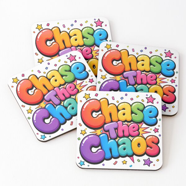 Item preview, Chase The Chaos Colourful Design designed and sold by PawsPositive.