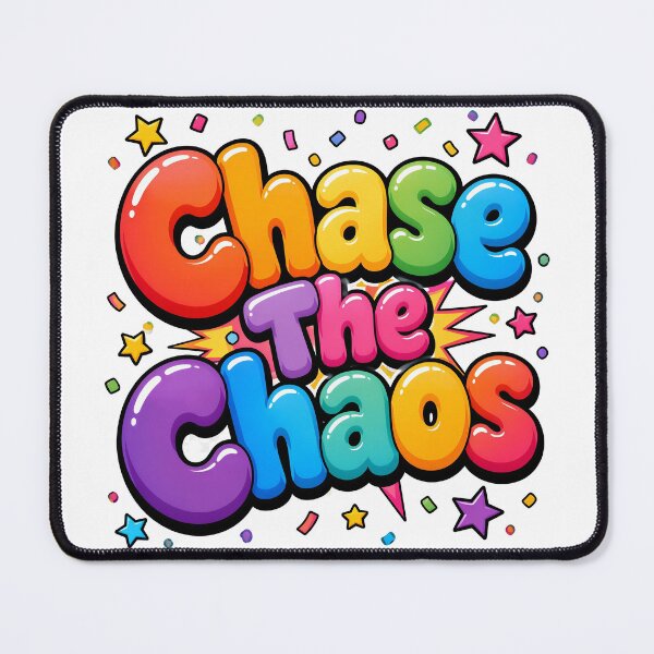 Item preview, Chase The Chaos Colourful Design designed and sold by PawsPositive.