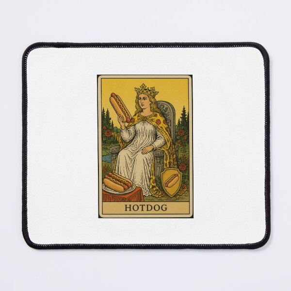 Item preview, Hotdog Tarot card pizza hamburger meme prank weird birthday funny designed and sold by CheeseBlueprint.