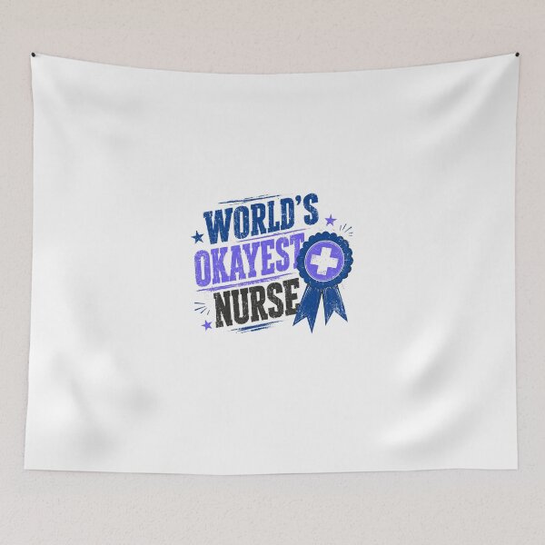 Item preview, World's Okayest Nurse Professional Healthcare Worker designed and sold by JonesFlora2025.