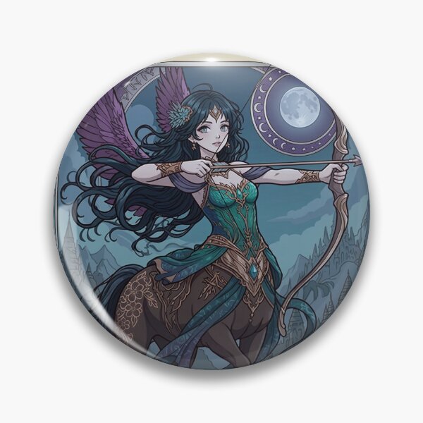Item preview, Sagittarius Energy Art Nouveau Anime Centaur Archer – Mystical Zodiac Fantasy Illustration designed and sold by RSDigitalPrintDesign.