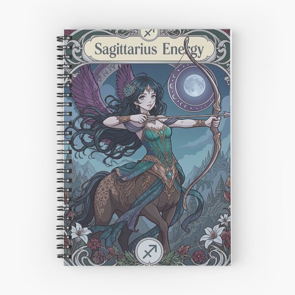 Item preview, Sagittarius Energy Art Nouveau Anime Centaur Archer – Mystical Zodiac Fantasy Illustration designed and sold by RSDigitalPrintDesign.