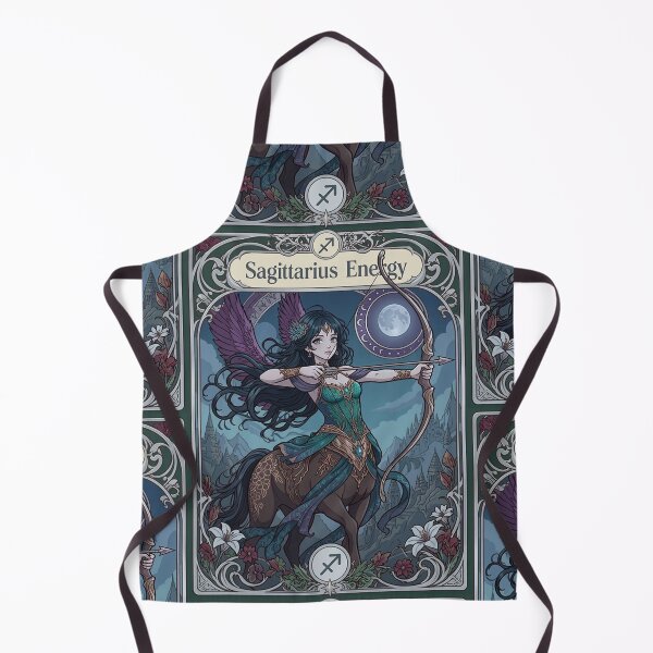 Item preview, Sagittarius Energy Art Nouveau Anime Centaur Archer – Mystical Zodiac Fantasy Illustration designed and sold by RSDigitalPrintDesign.