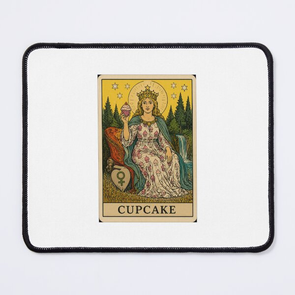 Item preview, Cupcake Tarot card pizza hamburger meme prank weird birthday funny designed and sold by CheeseBlueprint.