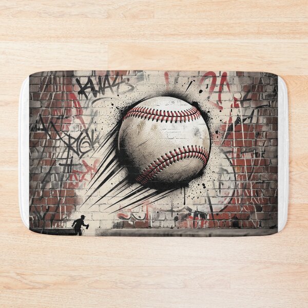 Item preview, Baseball In Motion Street Spray Art designed and sold by Home Decor Art.