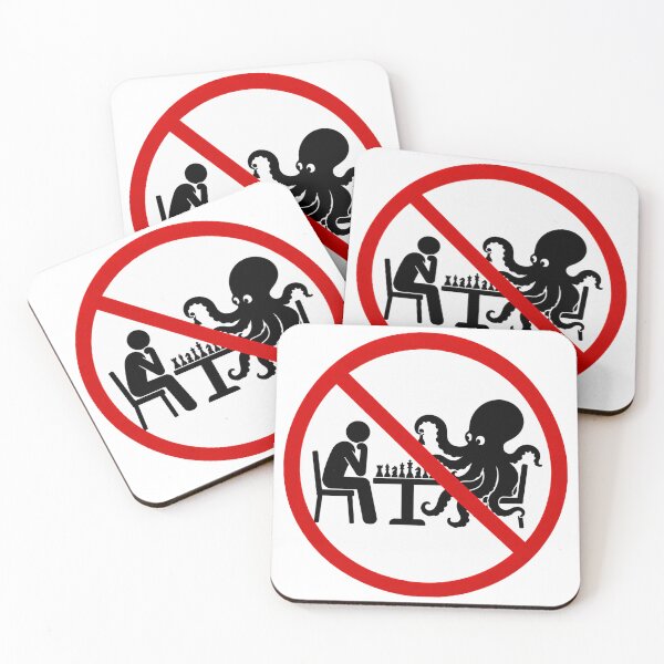 Item preview, Funny No Octopus Chess Sign designed and sold by MonkiFlipp.