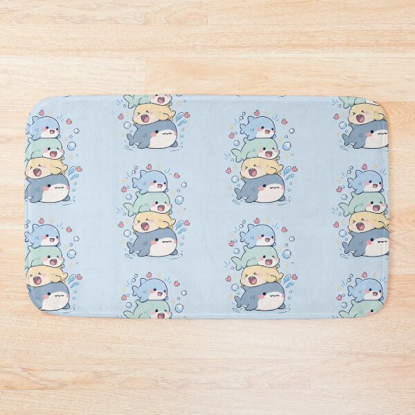 Item preview, Cute Kawaii Sharks Stack Pastel Art designed and sold by 0606PM.