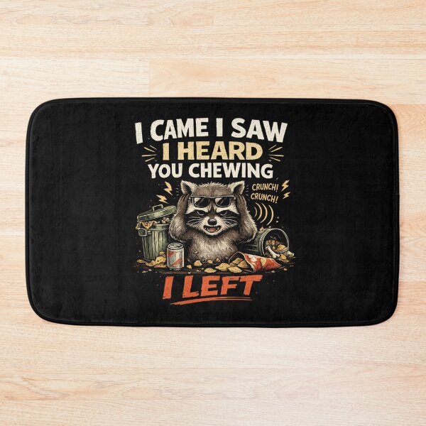 Item preview, I Came I Saw I Heard You Chewing I Left Funny Raccoon Meme T-Shirt – Trash Panda Humor designed and sold by Artimax-Studio.