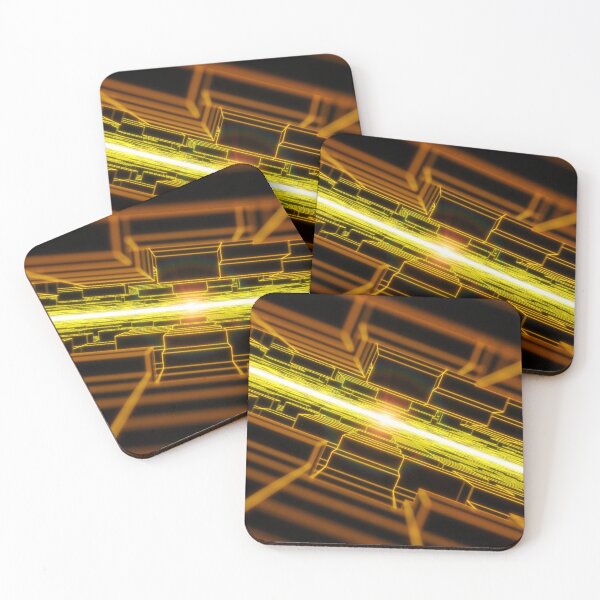 Item preview, Orange Horizontal Parallel Blocks Swinging designed and sold by Electric Shock!! Design.