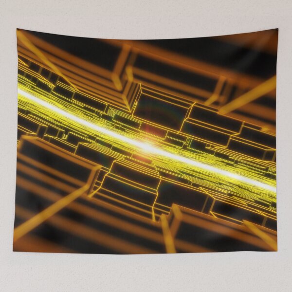 Item preview, Orange Horizontal Parallel Blocks Swinging designed and sold by Electric Shock!! Design.