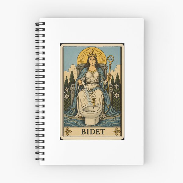 Item preview, Bidet Tarot card pizza hamburger meme prank weird birthday funny designed and sold by CheeseBlueprint.