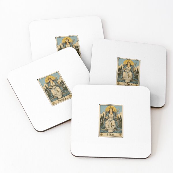 Item preview, Bidet Tarot card pizza hamburger meme prank weird birthday funny designed and sold by CheeseBlueprint.