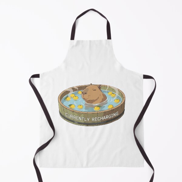 Item preview, Currently Recharging Capybara Retro Anime Bath designed and sold by Arc2020.