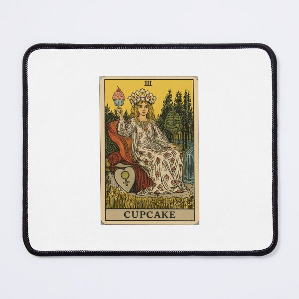Item preview, Cupcake Tarot card pizza hamburger meme prank weird birthday funny designed and sold by CheeseBlueprint.